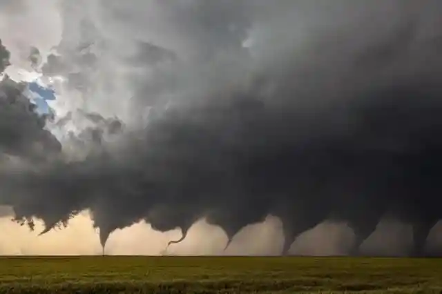 The evolution of a tornado