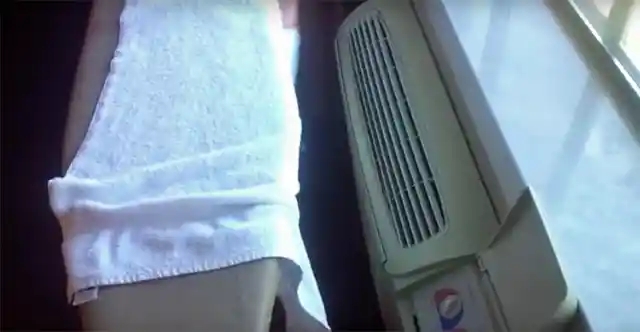 Damp Towel to Humidify the Room