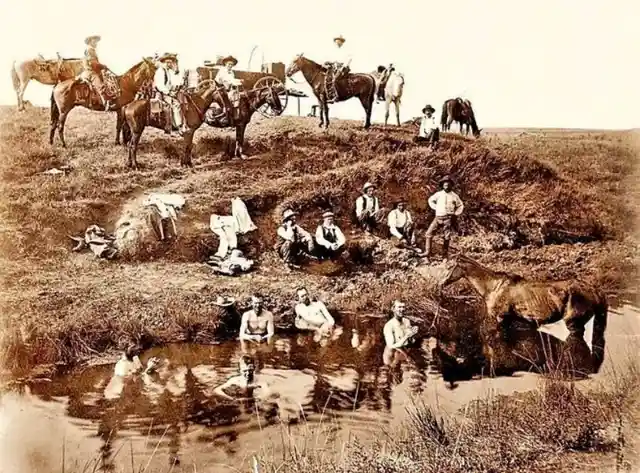 Bathing Cowboys