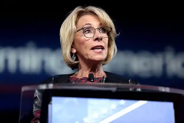 WATCH: Betsy DeVos Explains What It Would Take to Return to Trump's Administration