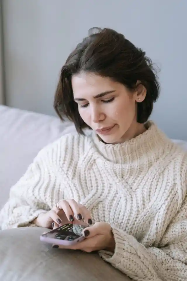 42. No shoulder to cry on