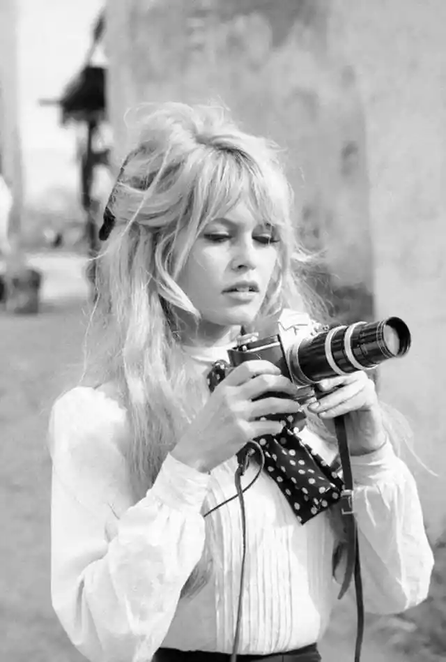 Brigitte Bardot behind the camera. (1965)