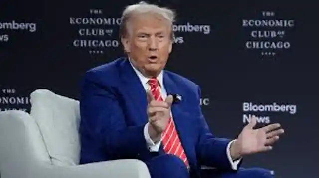 WATCH: Trump Tanks Chicago Economic Forum Interview Amid Calls For Him to Drop Out