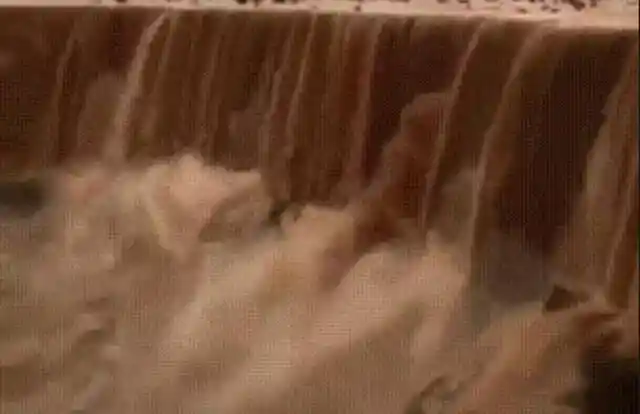 You've heard of a waterfall but what about a sandfall?
