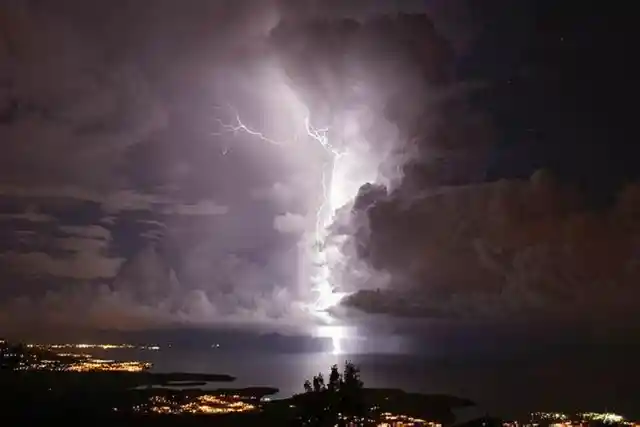 Catatumbo lightning only happens over the Catatumbo River, Venezuela
