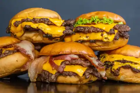 41. Quadruple Patty Cheeseburger