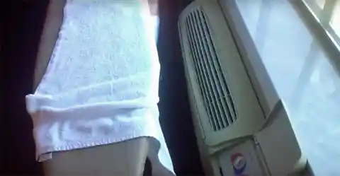 Damp Towel to Humidify the Room