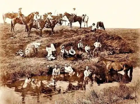 Bathing Cowboys