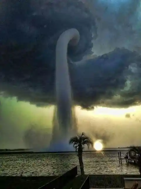 Water spout in Tampa Bay Florida