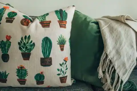 12. Dirty throw pillows