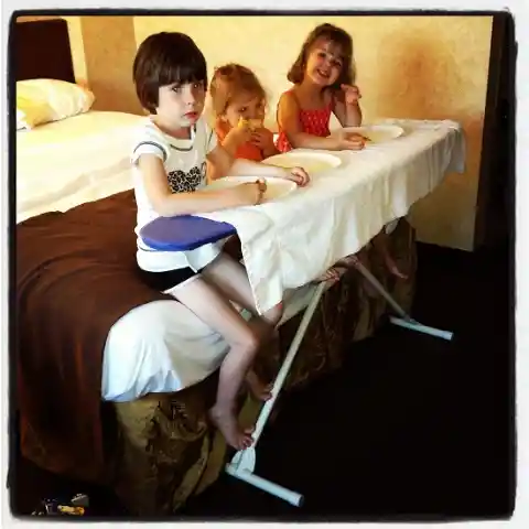 Iron Board Dining Table