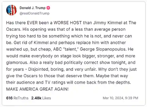 Donald Trump Loses It After Jimmy Kimmel Mocks Plummeting Truth Social Stock