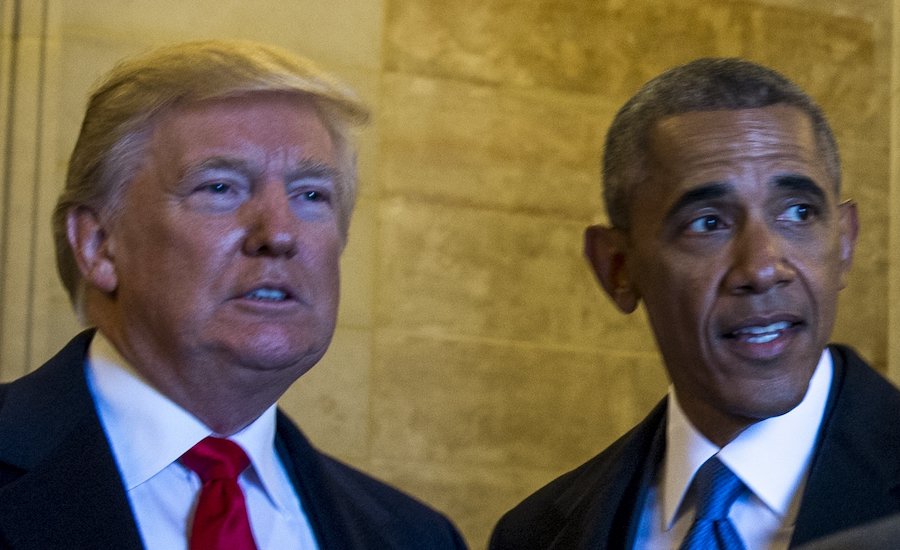 Donald Trump Tells White House Guests Obama &#8216;Watched Basketball All Day&#8217;